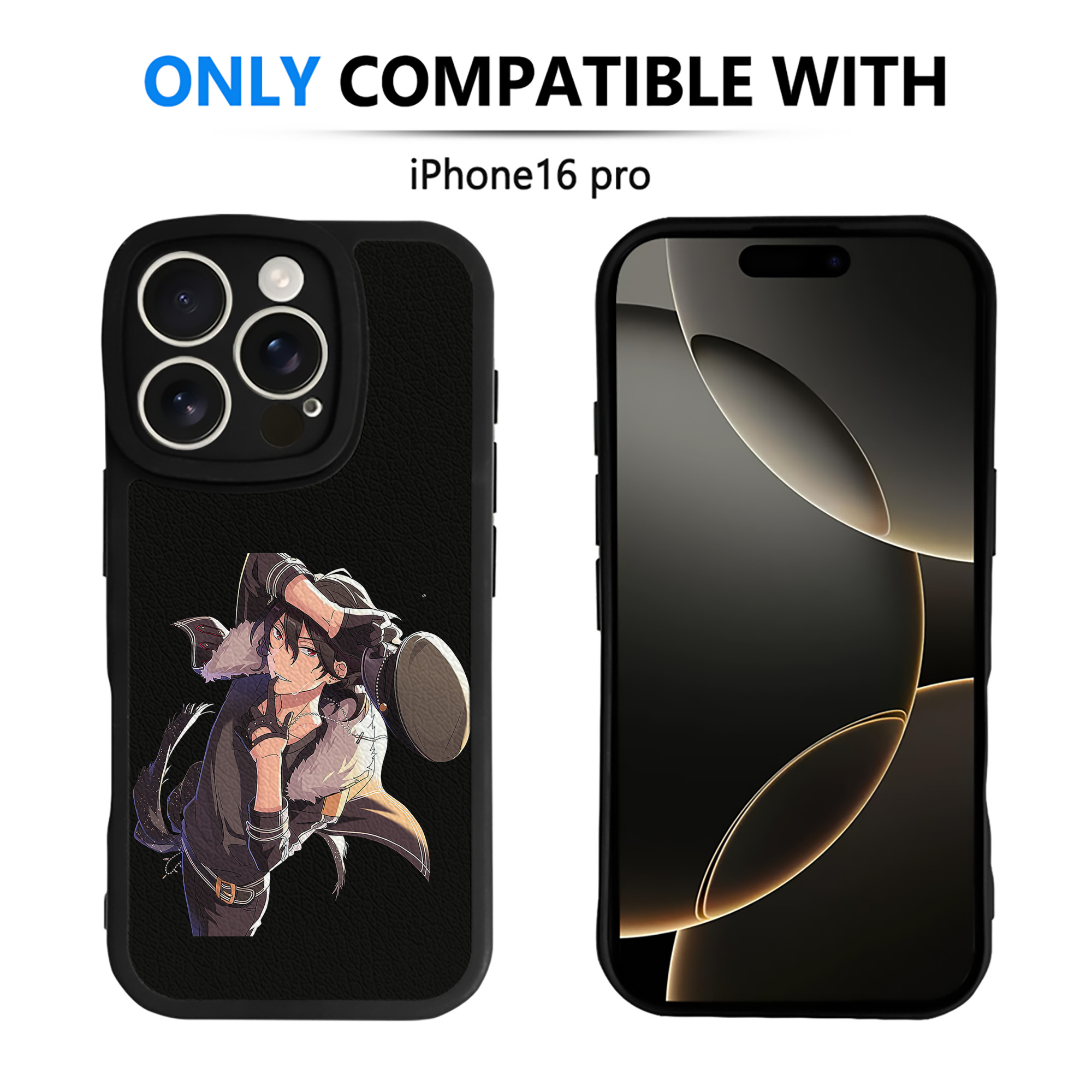 （画像用） あんさんぶるスターズ! Ensemble Stars 【iPhone 16シリーズ対応】シリコンスマホケース（レザー調） 材質：シリコン